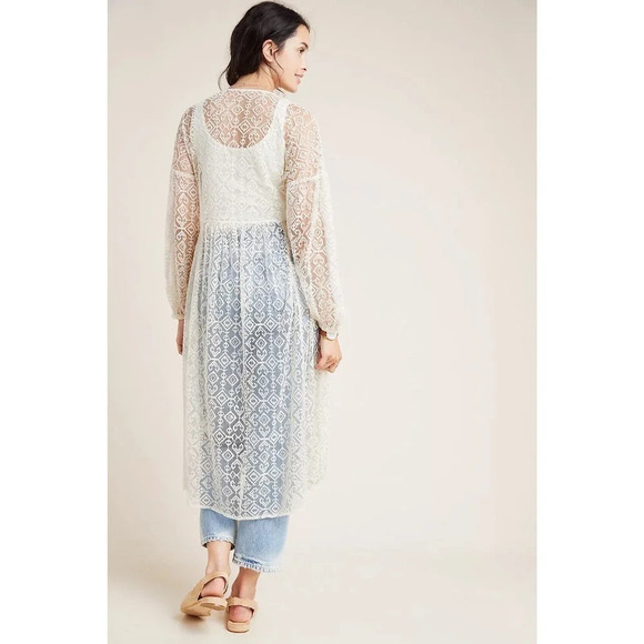 Anthropologie Maeve San-Michel Lace Duster - Picture 3 of 12